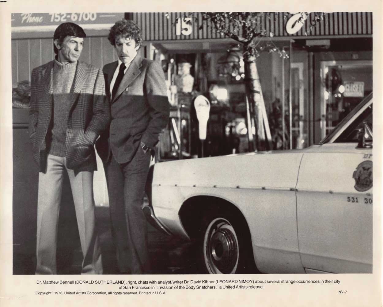 Leonard Nimoy INVASION OF THE BODY SNATCHERS Donald Sutherland original photos