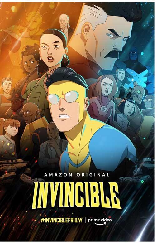 Prime animated INVINCIBLE cast movie poster 11x17