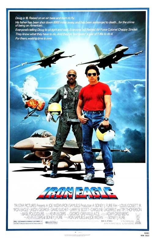 Louis Gossett Jr IRON EAGLE movie poster 11x17