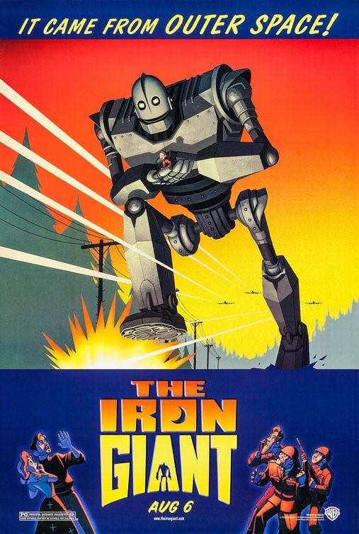 Vin Diesel IRON GIANT Brad Bird original 27x40 DS movie poster 1999