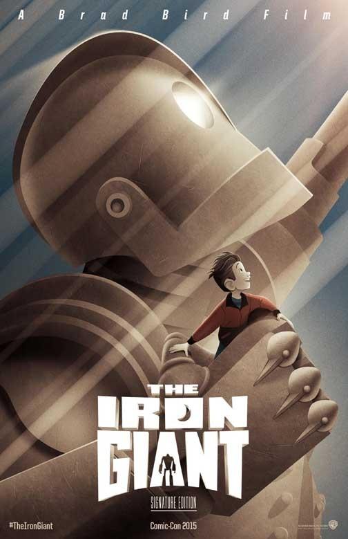 Brad Bird THE IRON GIANT Signature Edition movie poster 11x17 SDCC