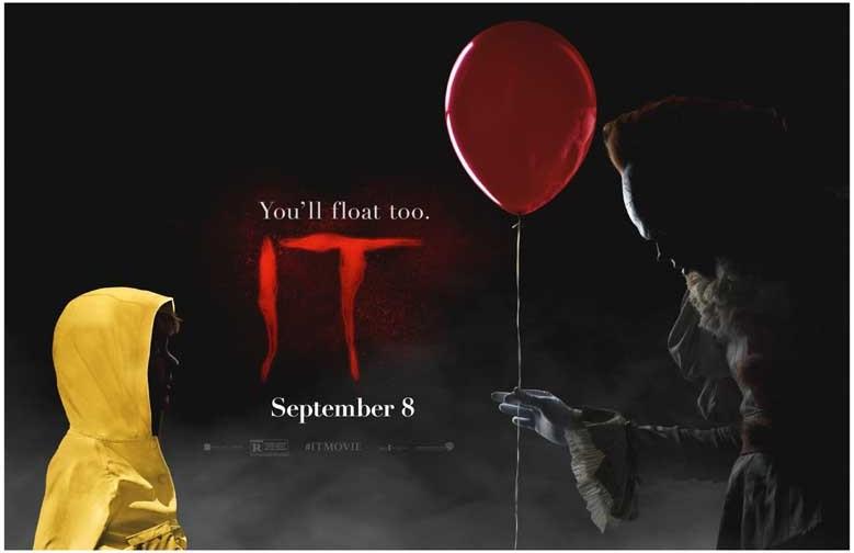 Stephen King's IT Bill Skarsgard advance movie poster 17x11 Pennywise