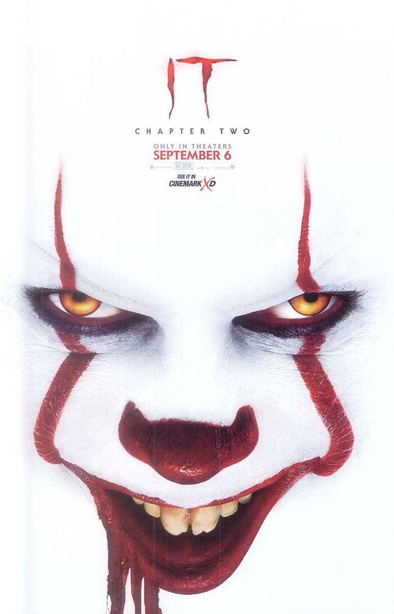 Bill Skarsgard Stephen King's IT CHAPTER TWO original studio movie poster 11x17