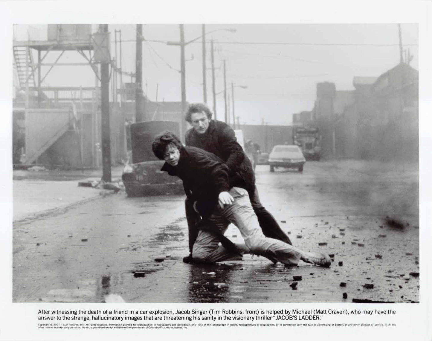 Tim Robbins JACOB'S LADDER Matt Craven original 8x10 press photo