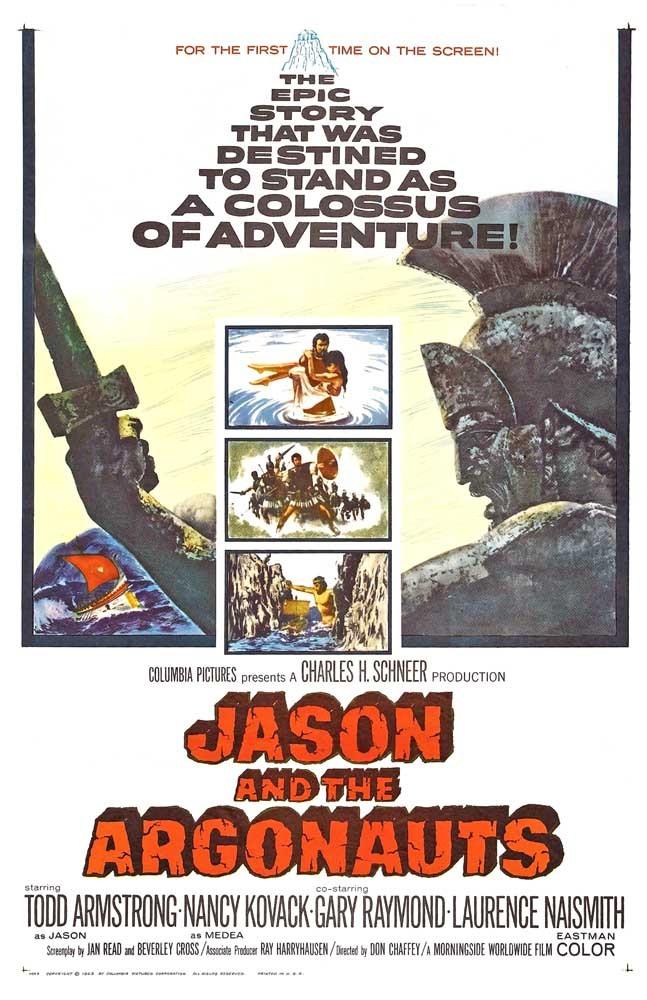Todd Armstrong JASON AND THE ARGONAUTS Nancy Kovack movie poster 11x17