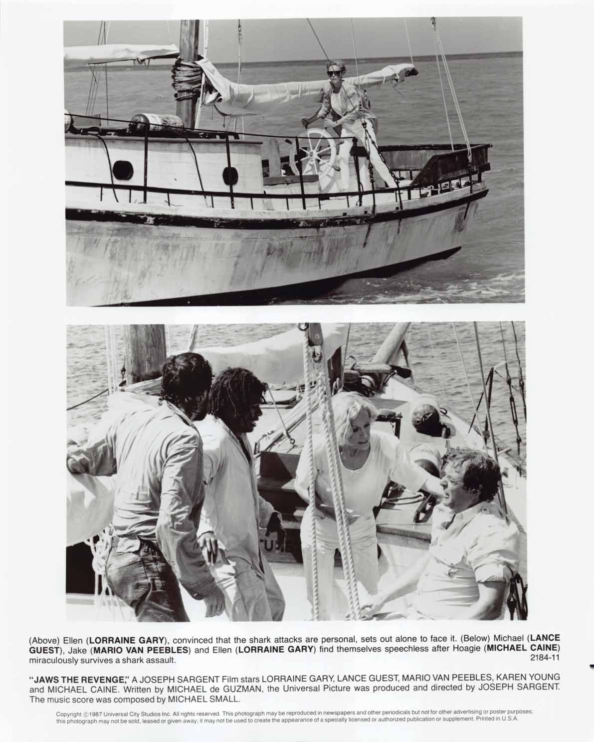 Lance Guest JAWS THE REVENGE Michael Caine original 8x10 press photos 1987