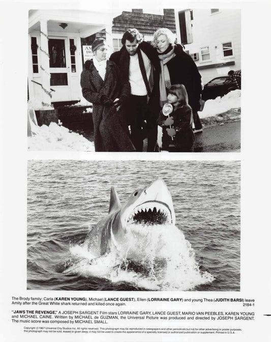 Lance Guest JAWS THE REVENGE Michael Caine original 8x10 press photos 1987