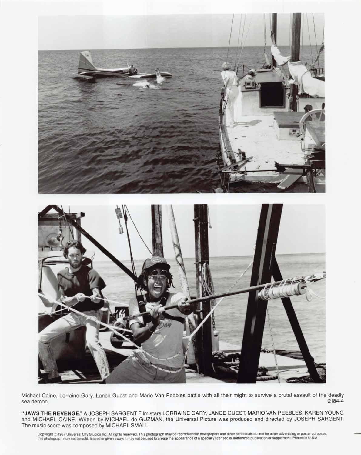 Lance Guest JAWS THE REVENGE Michael Caine original 8x10 press photos 1987