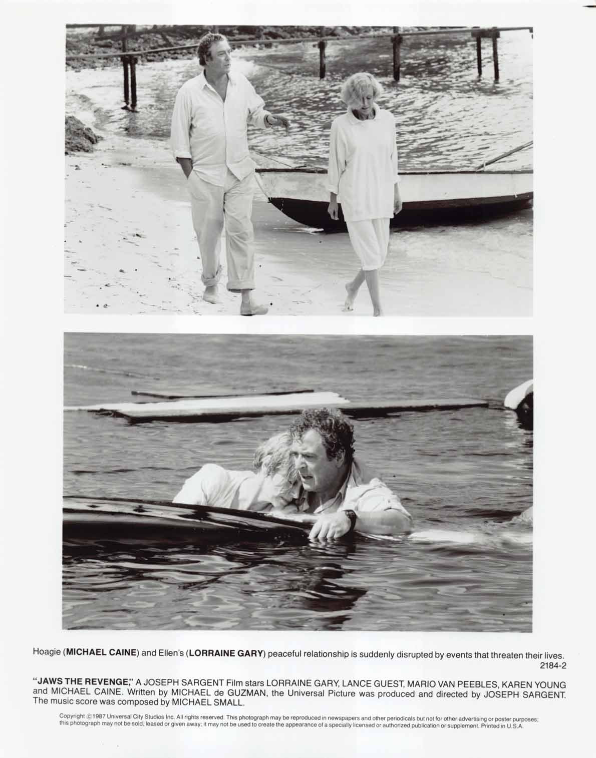 Lance Guest JAWS THE REVENGE Michael Caine original 8x10 press photos 1987