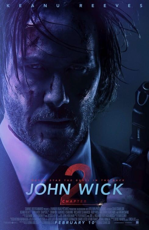 Keanu Reeves JOHN WICK 2 original 27x40 movie poster 2017