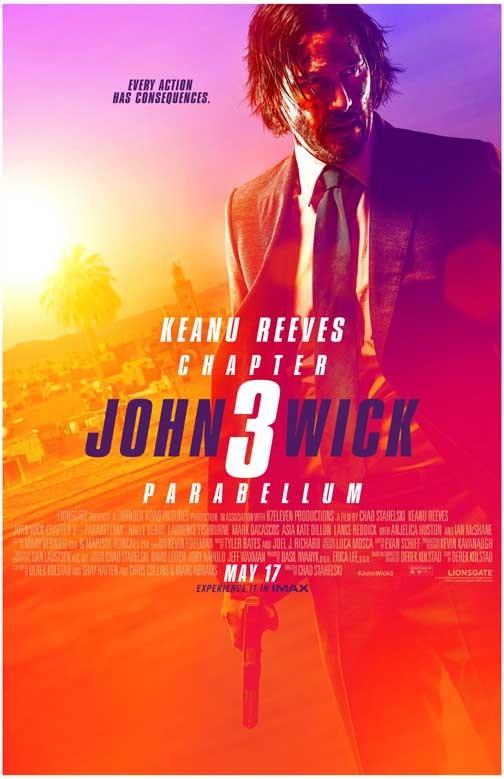Keanu Reeves JOHN WICK CHAPTER 3 PARABELLUM movie poster 11x17