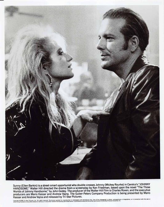 Mickey Rourke JOHNNY HANDSOME Ellen Barkin original 8x10 press photo