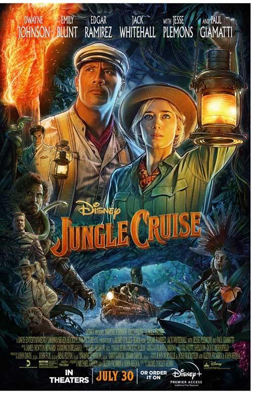 Dwayne Johnson JUNGLE CRUISE Emily Blunt movie poster 11x17