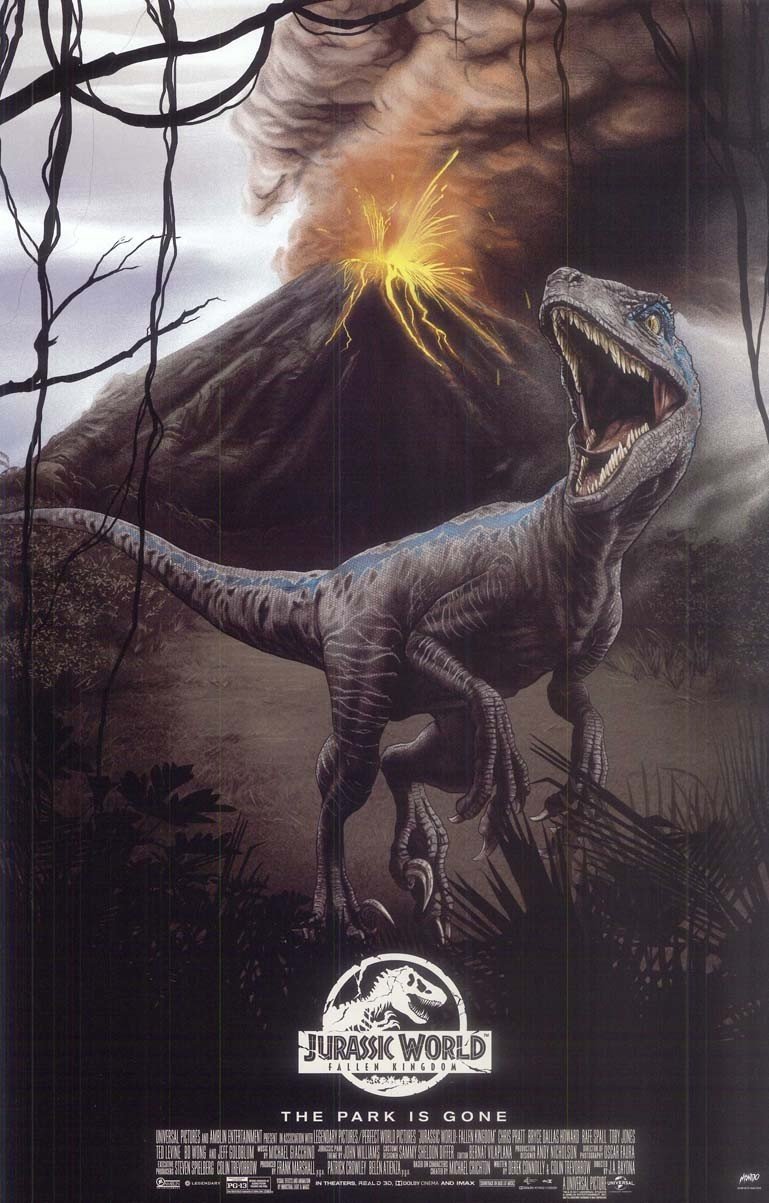 Bryce Dallas Howard JURASSIC WORLD FALLEN KINGDOM C Pratt original poster 11x17