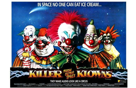 KILLER KLOWNS FROM OUTER SPACE movie poster 17x11