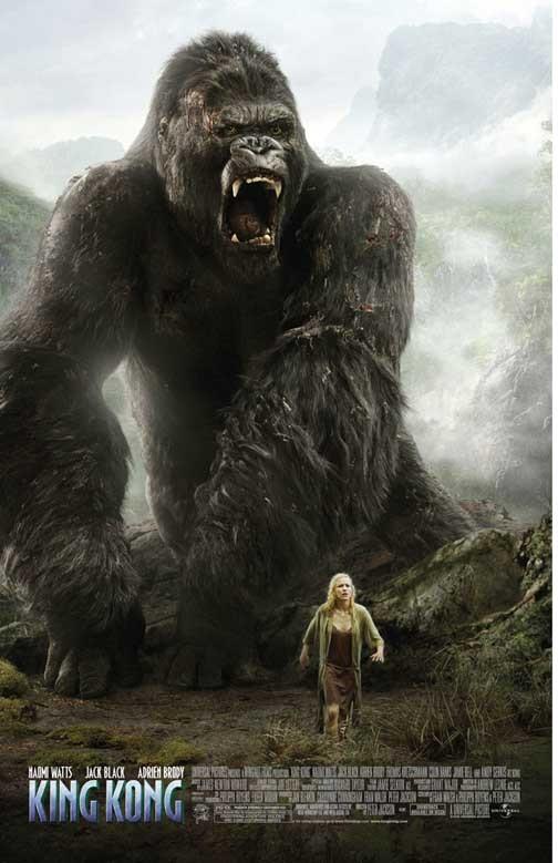 Naomi Watts KING KONG Adrien Brody movie poster 11x17 Peter Jackson