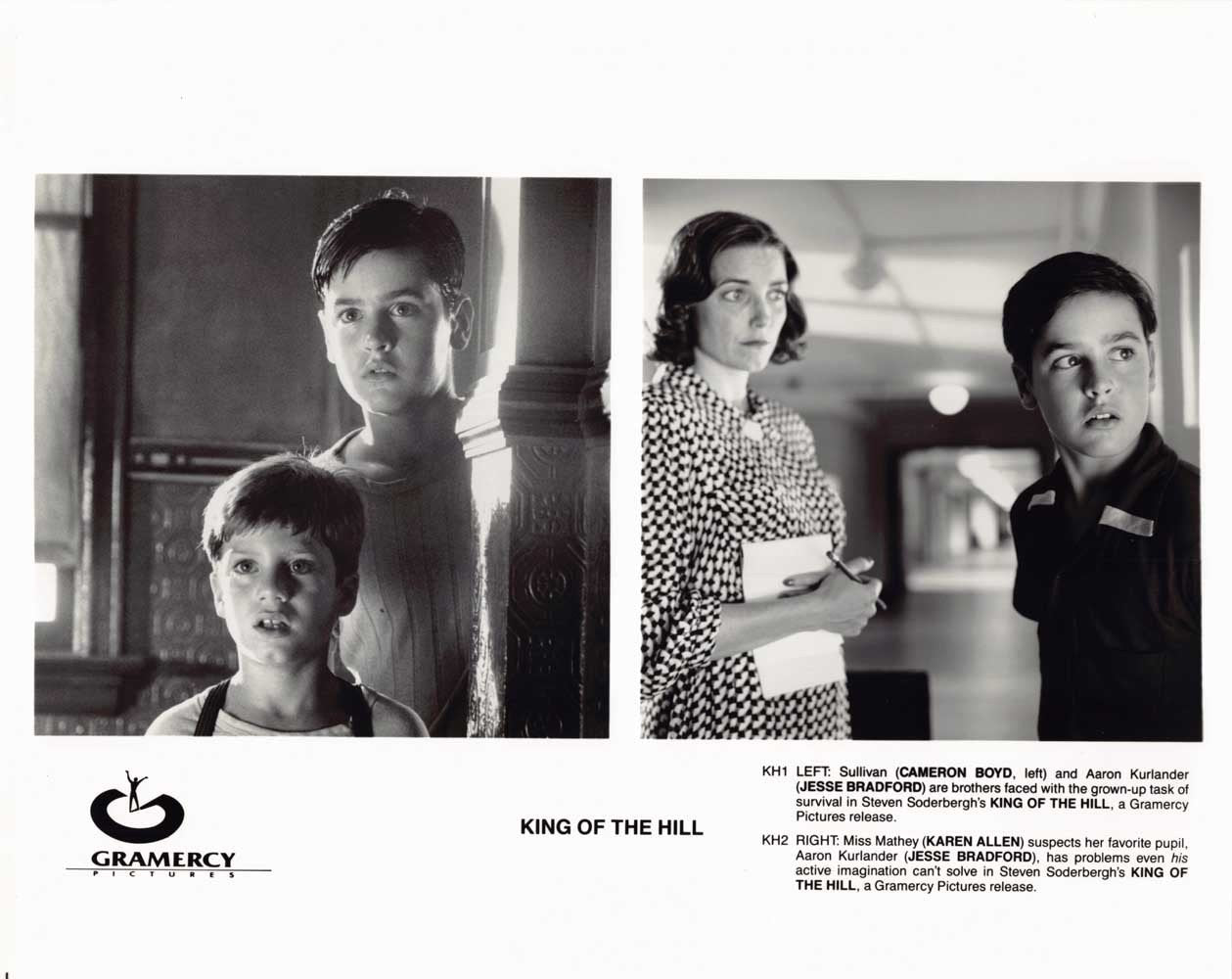 Jesse Bradford KING OF THE HILL Karen Allen original 10x8 press photo 1993