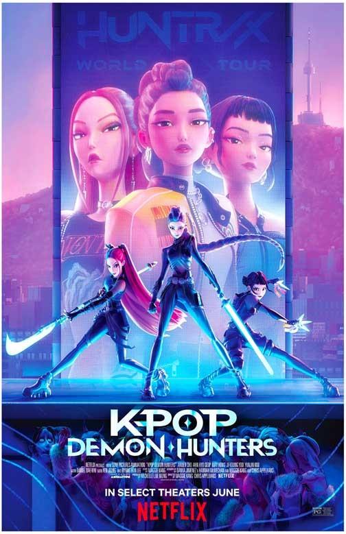 K-POP DEMON HUNTERS cast movie poster 11x17