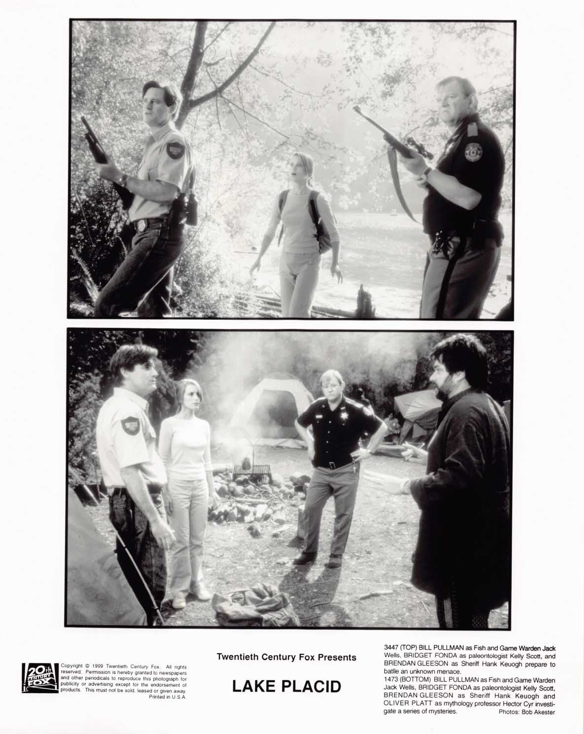 Bridget Fonda LAKE PLACID Bill Pullman original 8x10 press photos 1999