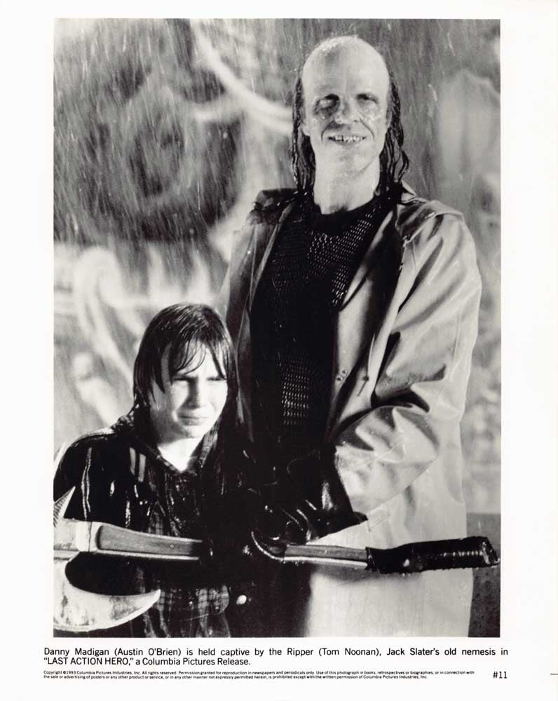 Austin O'Brien LAST ACTION HERO Tom Noonan original 8x10 press photo 1993