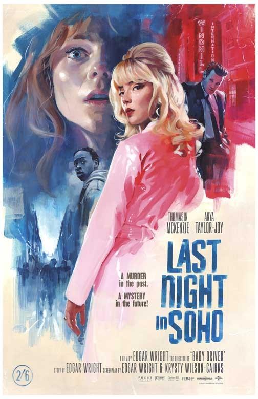 Anya Taylor-Joy LAST NIGHT IN SOHO Thomasin McKenzie movie poster 11x17