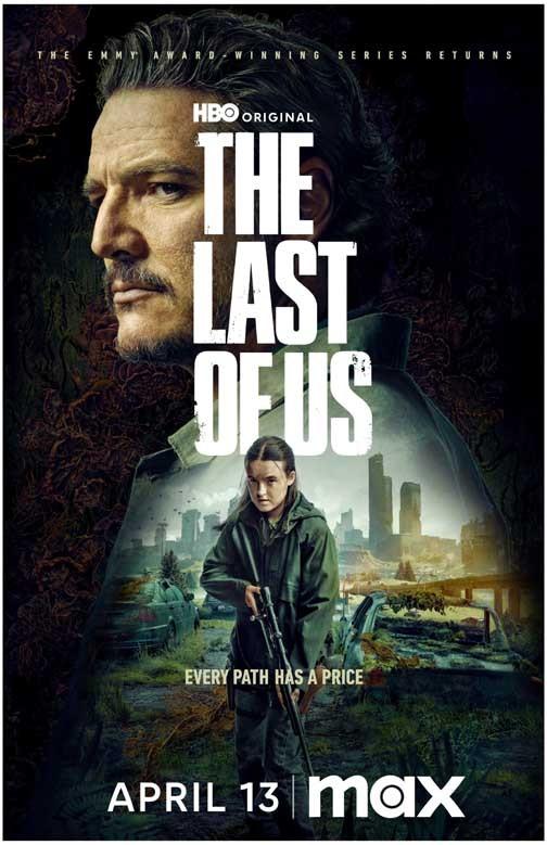 Bella Ramsey LAST OF US Pedro Pascal duo poster 11x17 S2