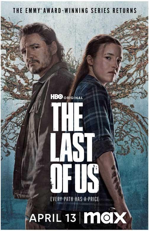 Bella Ramsey LAST OF US Pedro Pascal duo fungus poster 11x17 S2