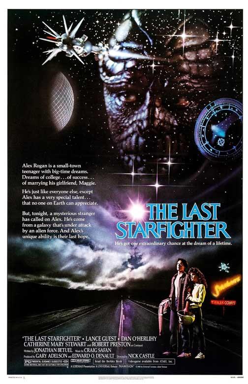 Lance Guest THE LAST STARFIGHTER Catherine Mary Stewart adv movie poster 11x17
