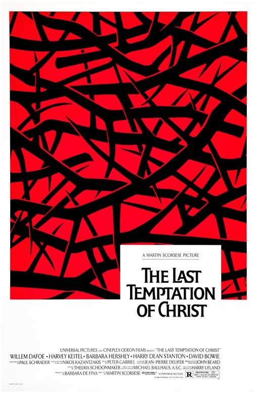Willem Dafoe LAST TEMPTATION OF CHRIST movie poster 11x17 Martin Scorsese
