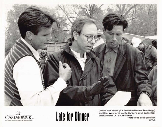 Peter Berg LATE FOR DINNER Brian Wimmer original 8x10 press photo 1991