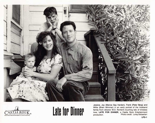 Peter Berg LATE FOR DINNER Marcia Gay Harden Brian Wimmer original press photo