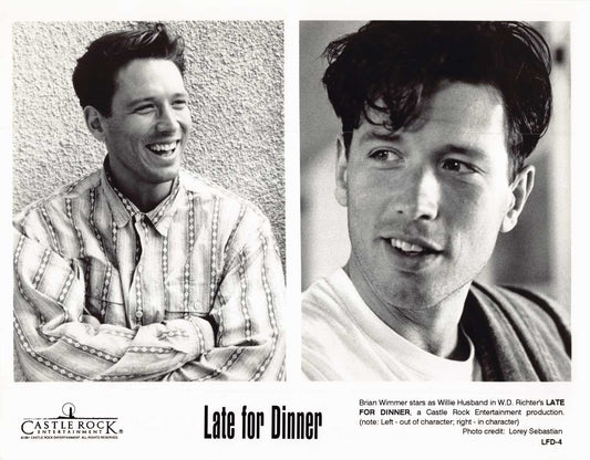 Brian Wimmer LATE FOR DINNER original 10x8 press photo 1991
