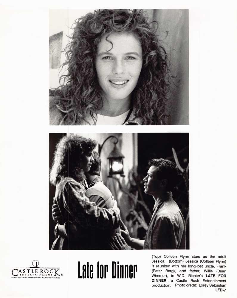 Peter Berg LATE FOR DINNER Brian Wimmer Colleen Flynn original 8x10 press photo