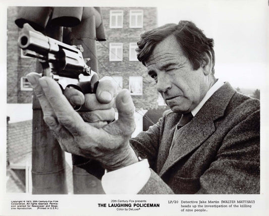 Walter Matthau LAUGHING POLICEMAN Walter Matthau original press photo 1973