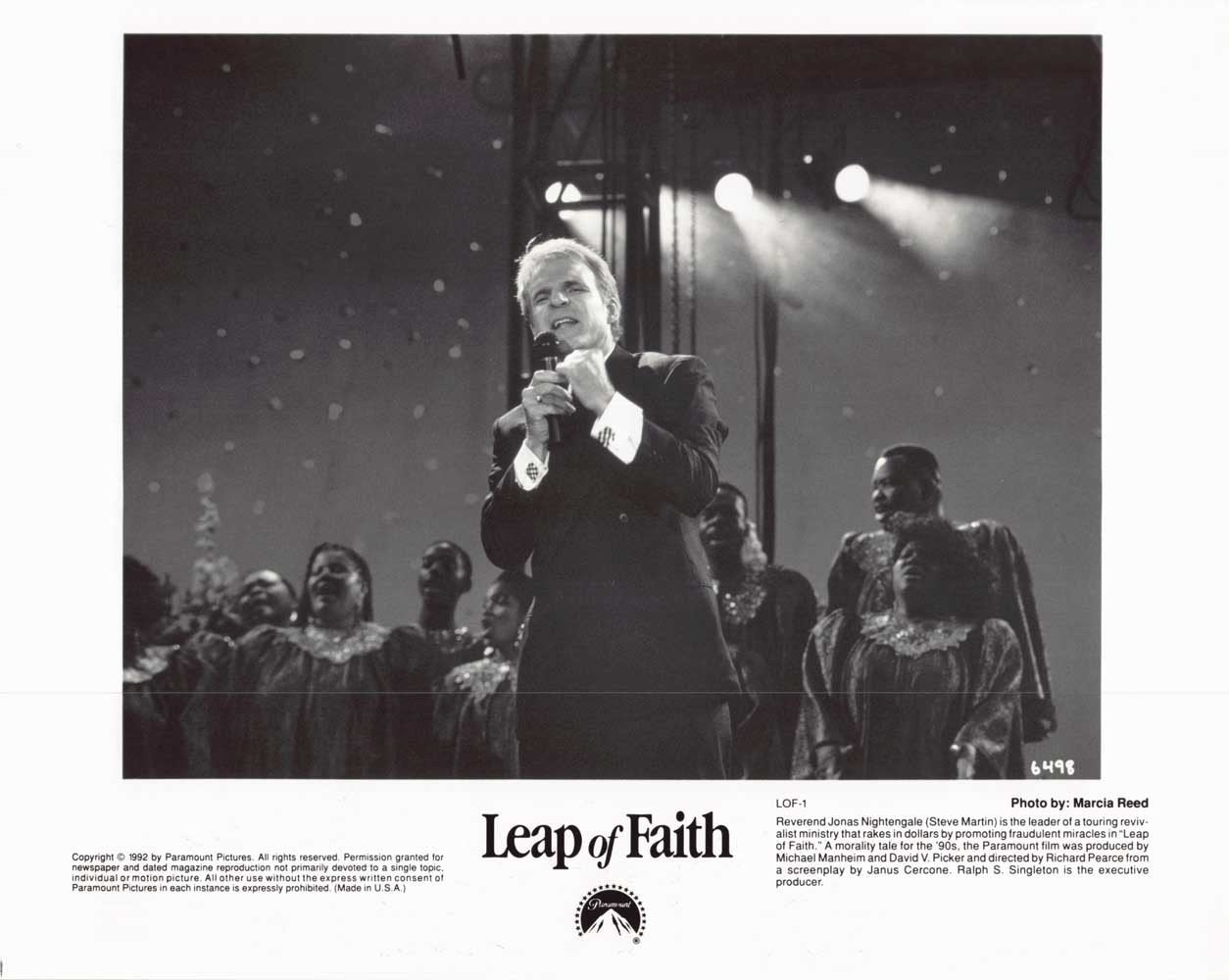 LEAP OF FAITH Steve Martin original 10x8 press photo 1992