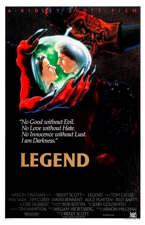 Tom Cruise LEGEND Mia Sara Tim Curry Int. movie poster 11x17 Ridley Scott