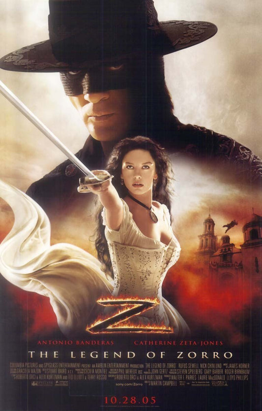 Antonio Banderas LEGEND OF ZORRO original studio movie poster 11x17