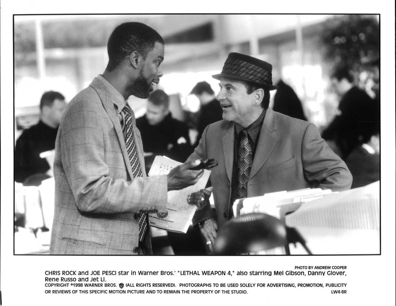 Chris Rock LETHAL WEAPON 4 Joe Pesci original studio 10x8 press photo 1998