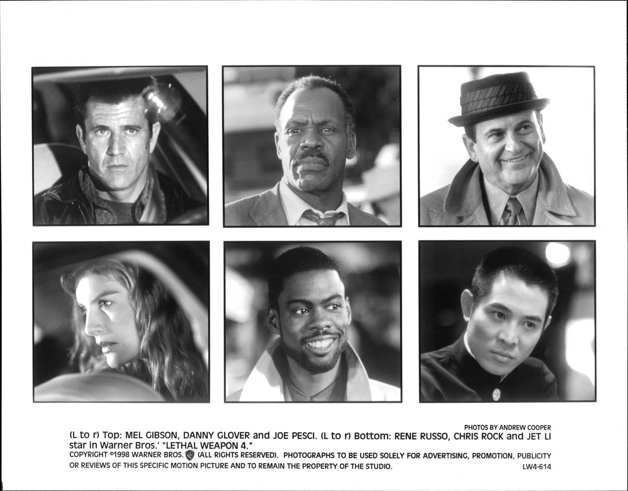 Mel Gibson LETHAL WEAPON 4 cast original studio 10x8 press photo