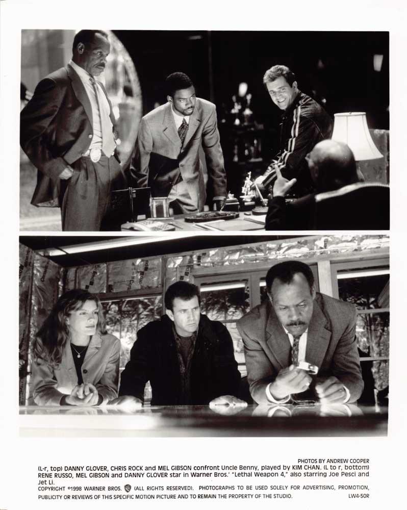 Mel Gibson LETHAL WEAPON 4 Danny Glover Rene Russo original 8x10 press photo