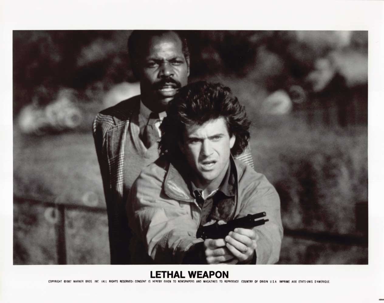 Mel Gibson LETHAL WEAPON Danny Glover original studio 8x10 press photos 1987