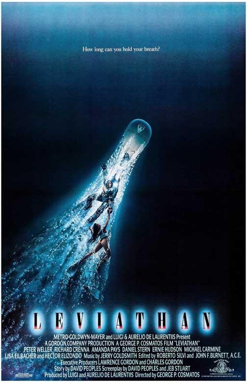 Peter Weller LEVIATHAN Amanda Pays Ernie Hudson movie poster 11x17