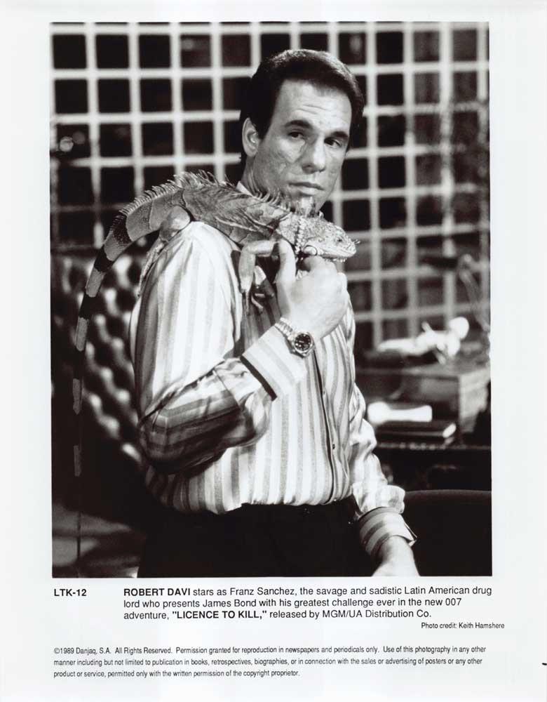 Robert Davi LICENCE TO KILL original 8x10 press photo James Bond 007