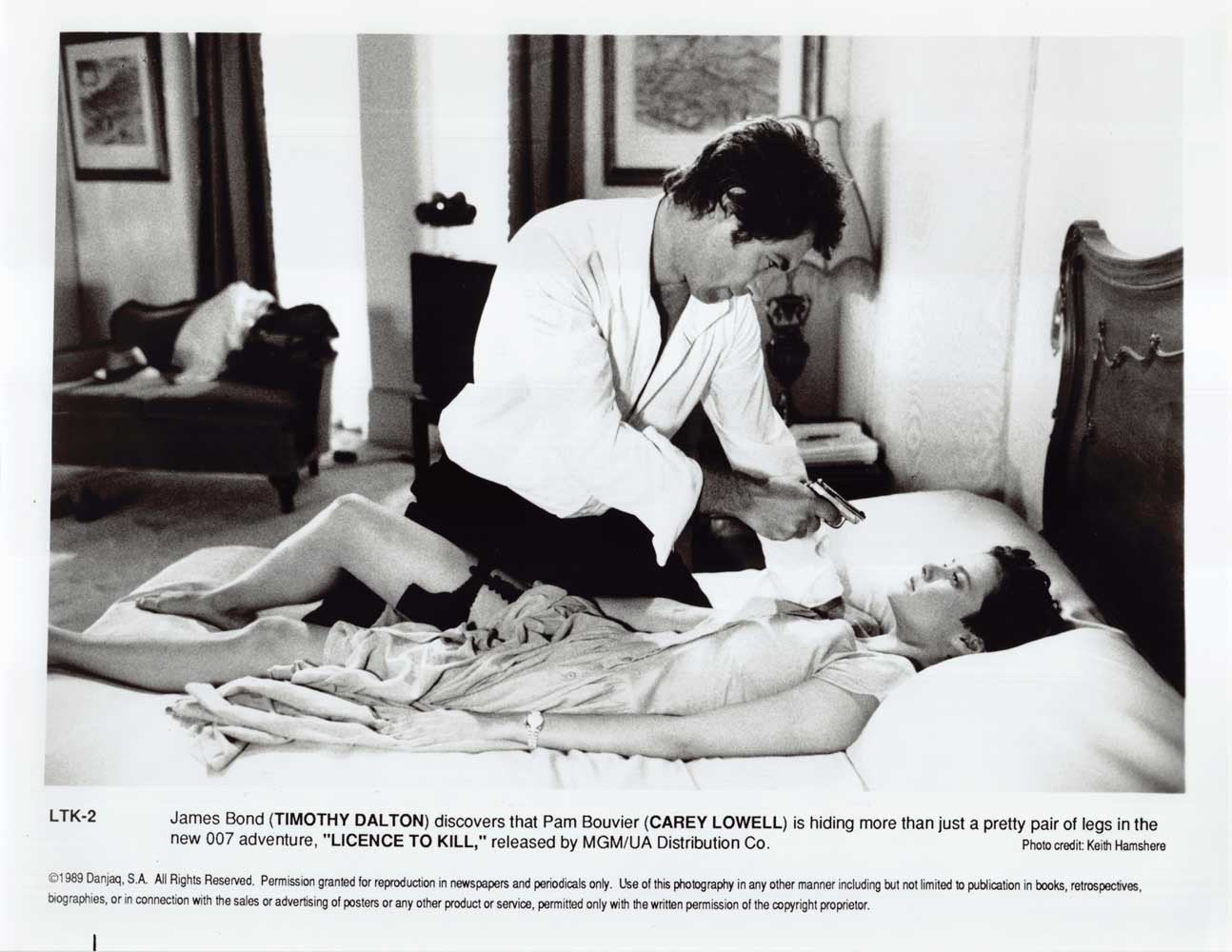 Timothy Dalton LICENCE TO KILL C Lowell original 10x8 press photo James Bond 007