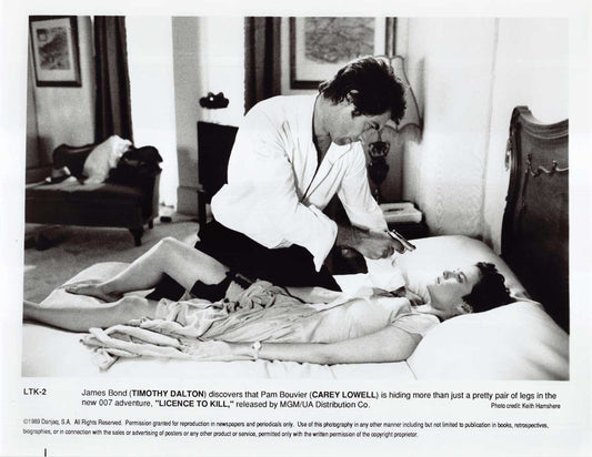 Timothy Dalton LICENCE TO KILL C Lowell original 10x8 press photo James Bond 007