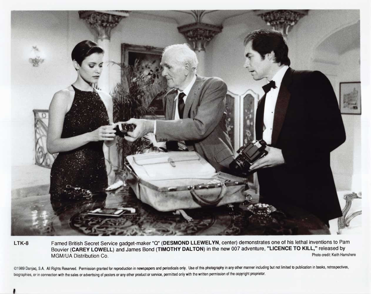 Dalton LICENCE TO KILL Llewelyn Lowell original 10x8 press photo James Bond 007