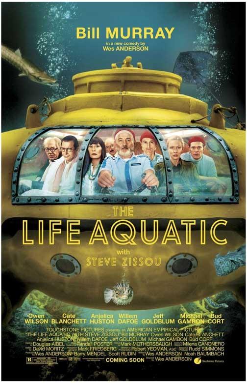Bill Murray LIFE AQUATIC WITH STEVE ZISSOU Cate Blanchett movie poster 11x17
