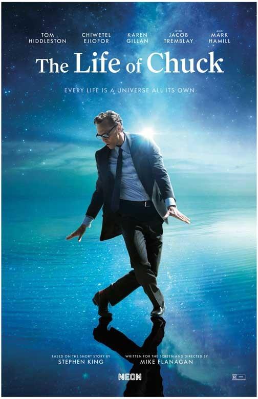 Tom Hiddleston LIFE OF CHUCK Karen Gillan Mark Hamill movie poster 11x17
