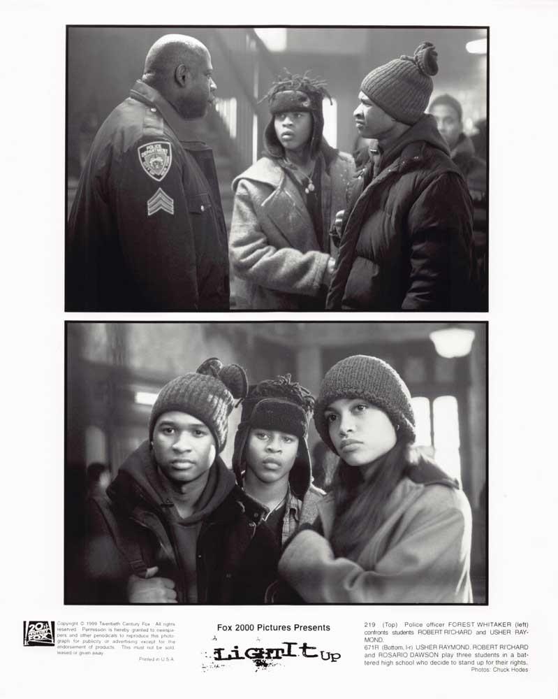 Forest Whitaker LIGHT IT UP Usher Rosario Dawson original press photos 1999