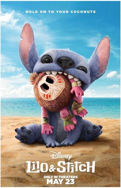 LILO & STITCH live action coconut advance movie poster 11x17